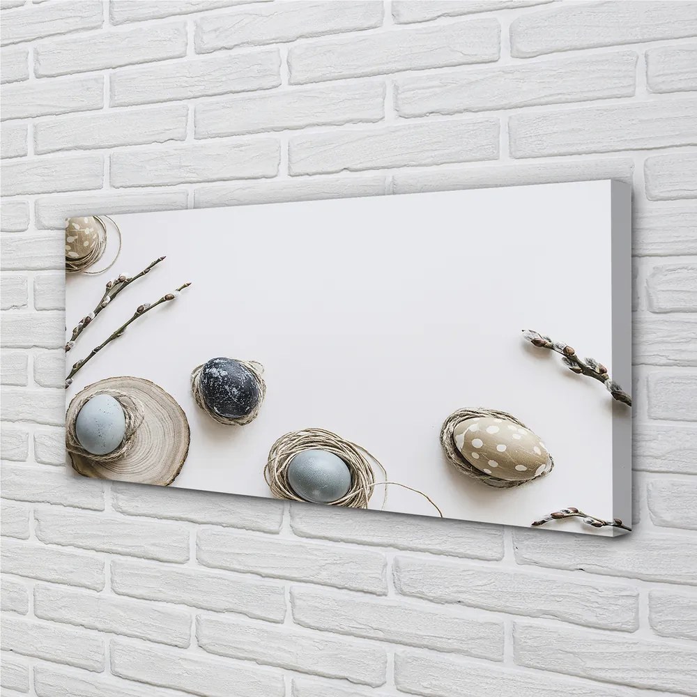 Fotoobraz na płótnie Jajka i Bazie