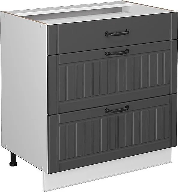 Szafka dolna do kuchni antracytowy domek wiejski 80x51.6x82 fame-line
