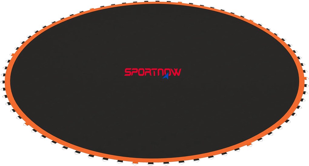 SPORTNOW Mata do Trampolina, Okrągła Powłoka Skoczna, Polipropylen, Pomarańczowa
