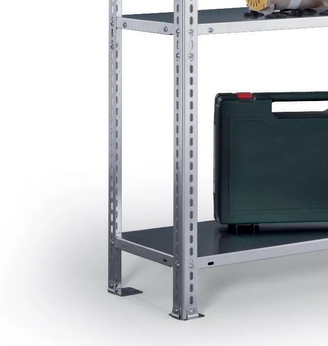 Śrubowany regał półkowy FIX, 330 kg, 2500 x 1000 x 600 mm, podstawowy