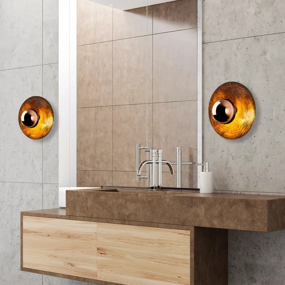 Kinkiet w kolorze miedzi ø 38 cm Kurt – Opviq lights