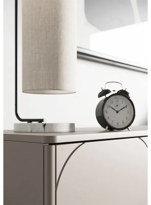 Komoda Sonatia II 150 cm trzydrzwiowa - kaszmir / nogi kule