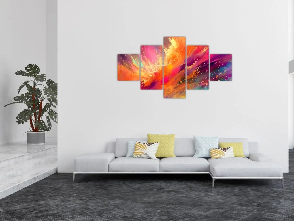 Obraz - Dynamiczna abstrakcja (125x70 cm)