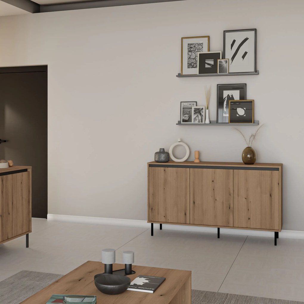 Komoda OSTIA 149 cm do Salonu Sypialni Dąb evoke coast