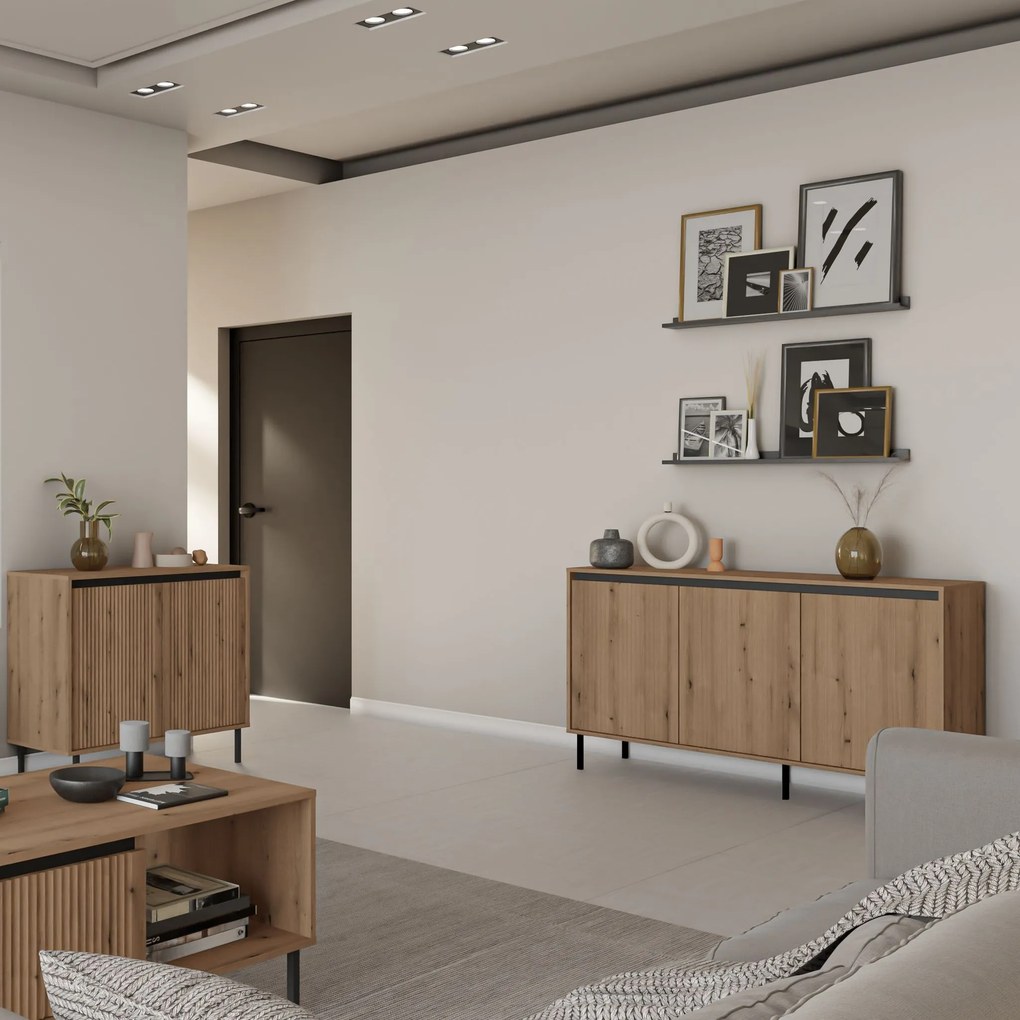 Komoda OSTIA 149 cm do Salonu Sypialni Dąb evoke coast