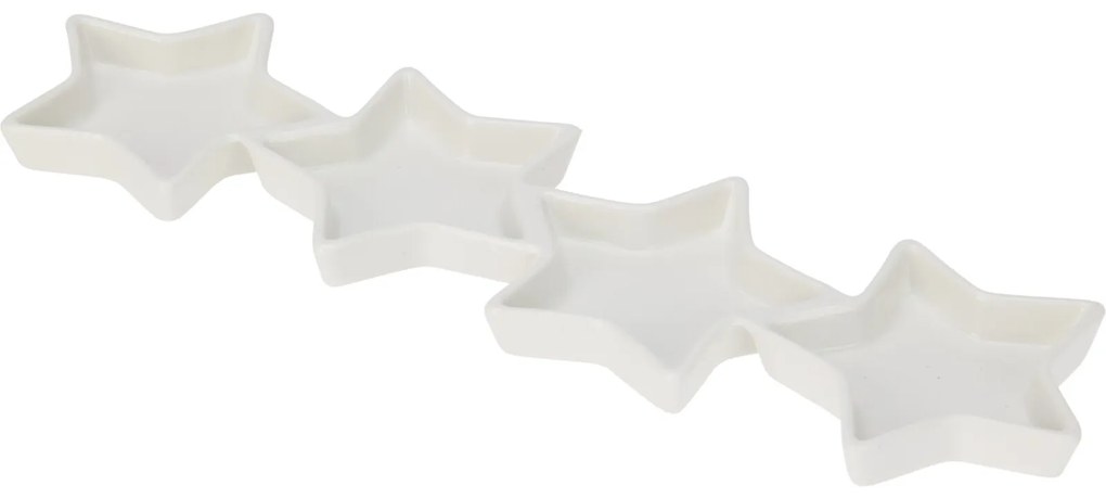 Półmisek do przekąsek w kształcie gwiazdek, 30 x 9 cm