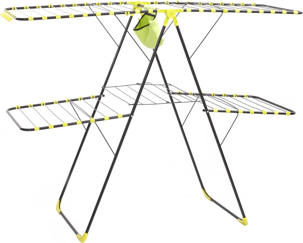 Suszarka na pranie stojąca Mojave, mostkowa, z kieszenią na spinacze