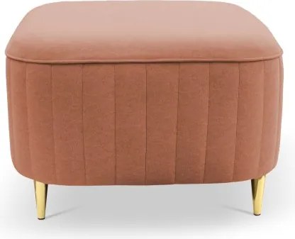 Pufa LAREN w kolorze pudrowy róż w tkaninie CASTEL 55