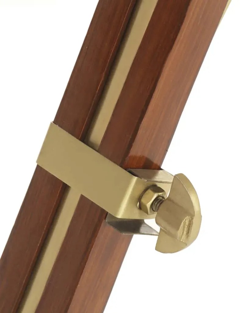 Regulowana lampa podłogowa trójnóg retro z drewna mango - 5X EX198 G0-B69