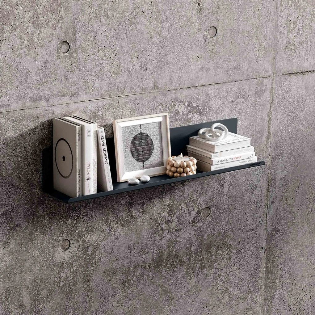 Półka wisząca JOANNE 700 mm, antracytowa