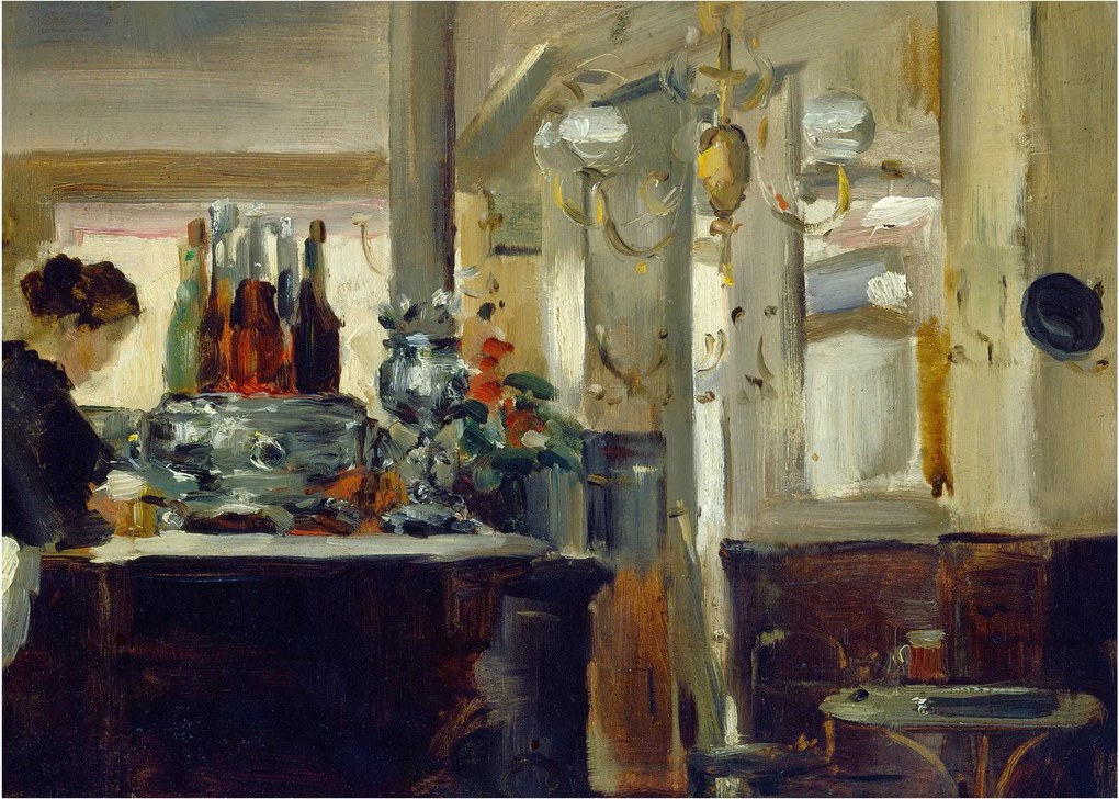 Obraz - Style of Edouard Manet, Bon Bock Cafe, reprodukcje (70x50 cm)