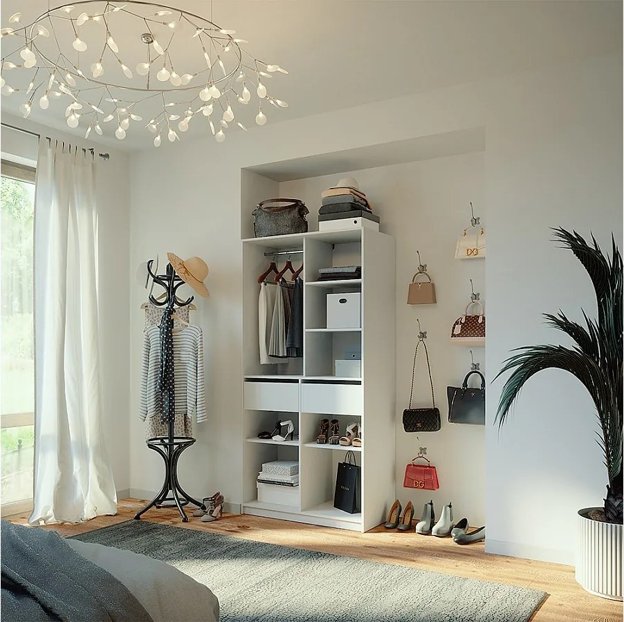 Szafa biały 100x50x200 elmo