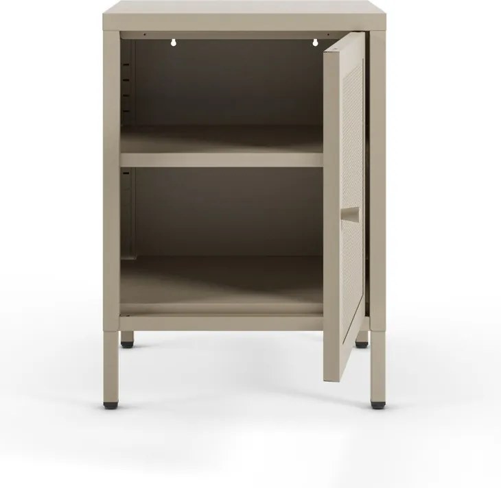 Kremowa szafka nocna Fayna – Marckeric