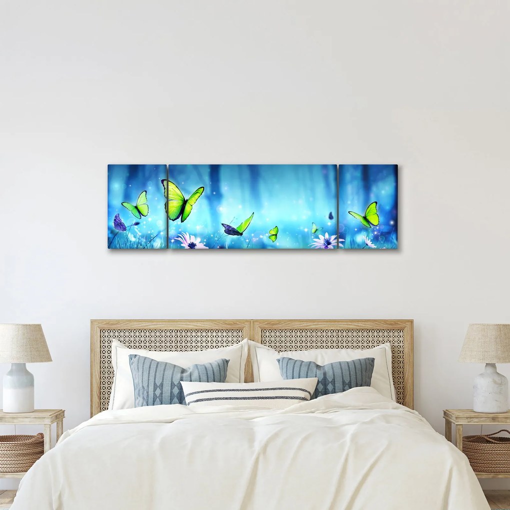Obraz - Mistyczna leśna polana (170x50 cm)
