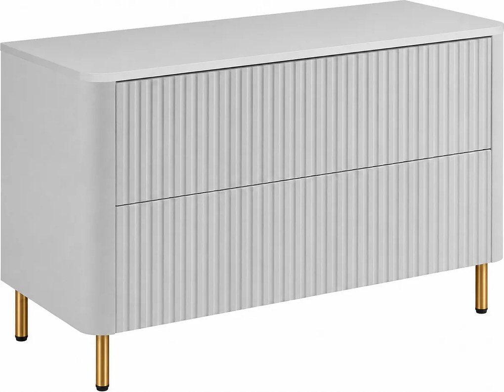 Szafka łazienkowa 100, Biały, blat biały, nogi złote, 100,8 x 44,2 x 65 cm