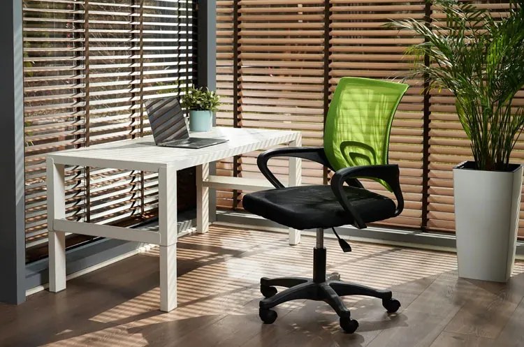 Zielony fotel obrotowy do biurka N8-A65