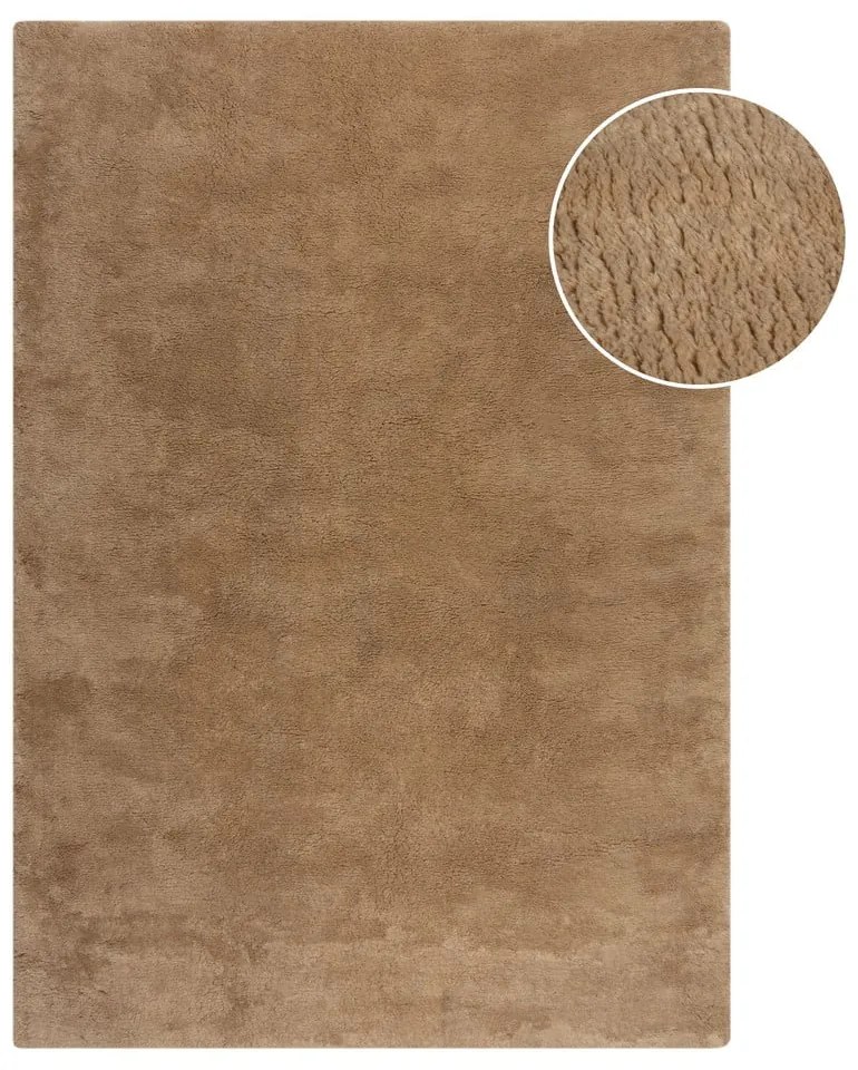 Brązowa syntetyczna skóra 160x230 cm Faroe Wool Look Fur – Flair Rugs