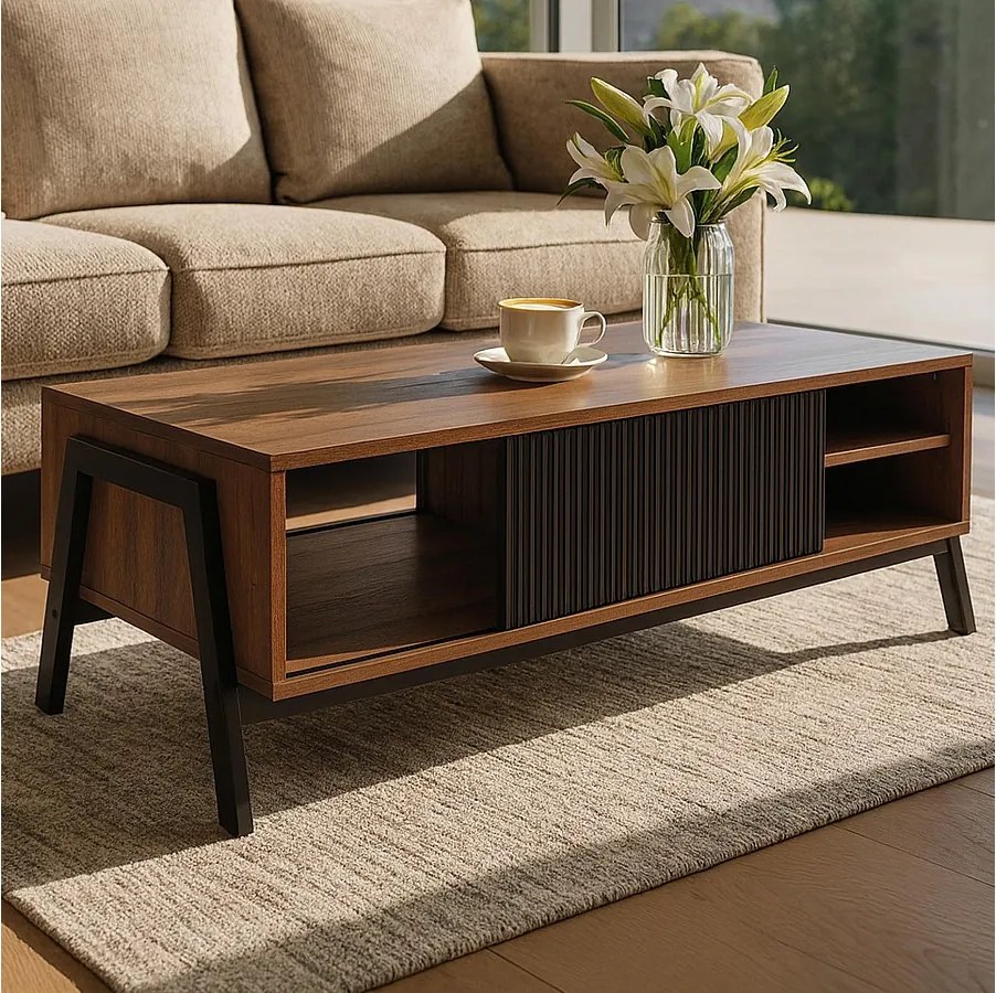 Stolik kawowy MCW-O40,  naturalny