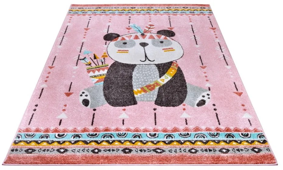 Różowy dywan dziecięcy 160x235 cm Panda – Hanse Home