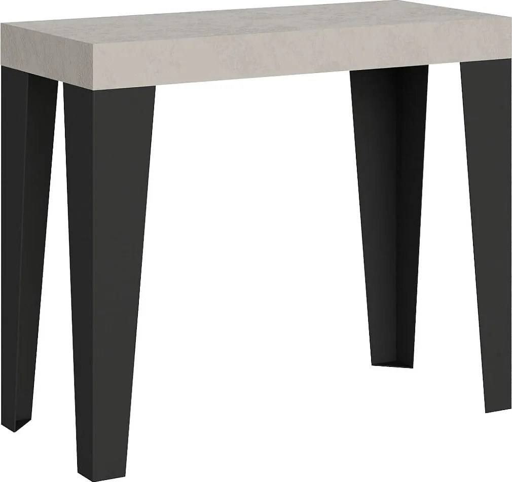 Rozkładany stół konsolowy 90x40/196 cm Flame Small Premium kaszmir