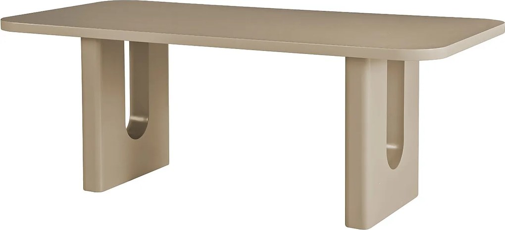 Stół jadalniany dla 8 osób z MDF - Taupe - NAKONI