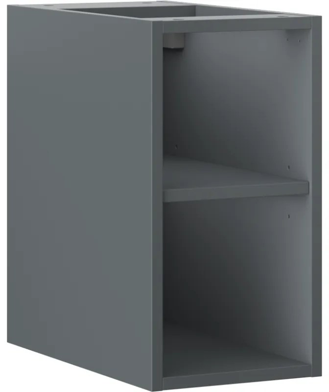 Mexen Box-A szafka otwarta z półką 25 cm, grafit mat - 91AX2-0250-470-0-66