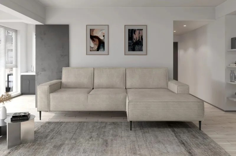 Narożnik MATANO układ L z funkcją spania i pojemnikiem WERSAL