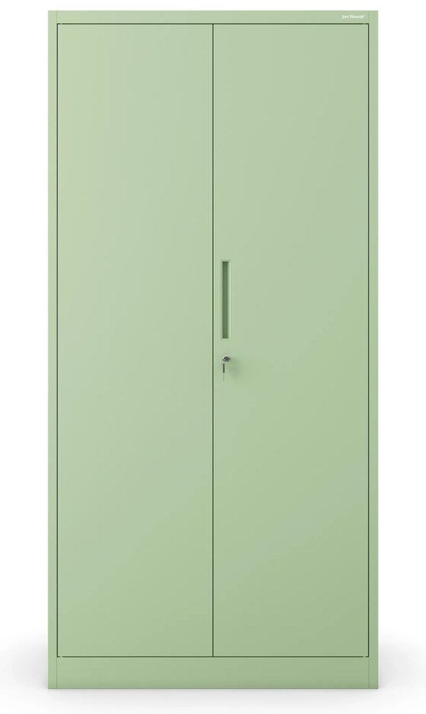 Szafa metalowa wielofunkcyjna z drążkiem pastelowy zielony, 900x1850x450 mm: DAWID Fresh Style