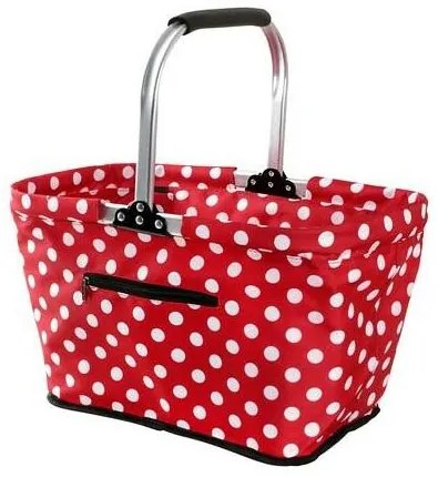 Toro Składany kosz na zakupy Dots 48 x 28 x 28 cm
