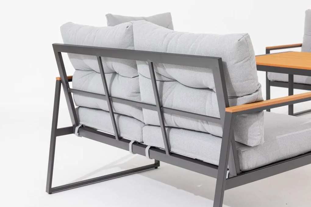 Doppler CORTONA ogrodowy zestaw wypoczynkowy 1+2+1+1 antracyt