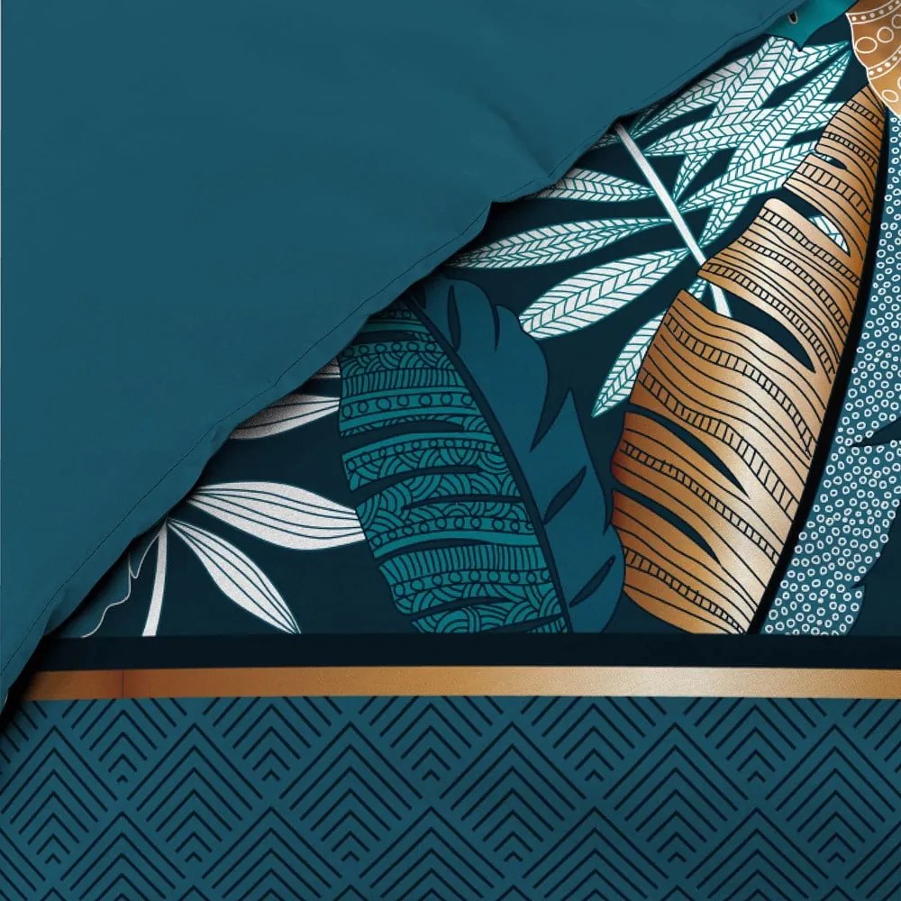 Niebieska bawełniana pościel dwuosobowa 240x220 cm Alianor – douceur d'intérieur