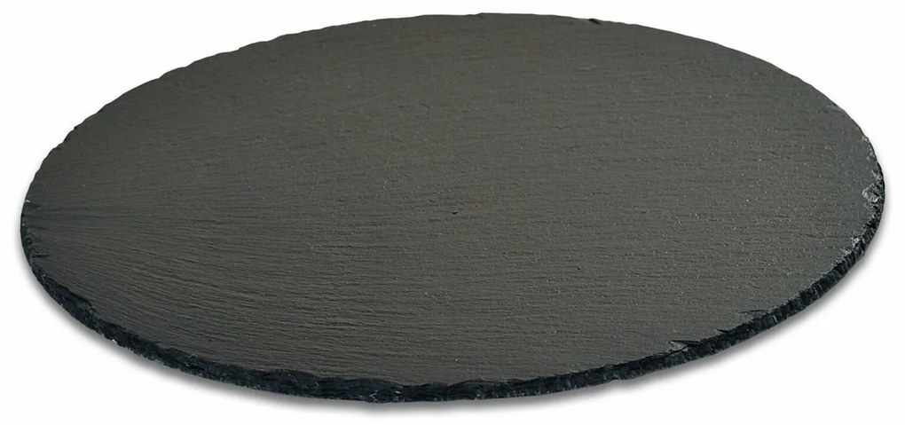 Kesper 38112 Taca do serwowania z łupka, średnica35,5 cm