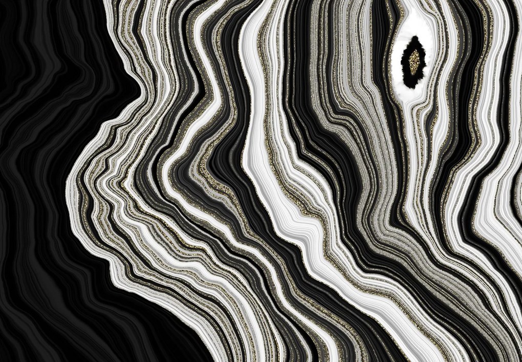 Fototapeta - Czarny marmur (196x136 cm)