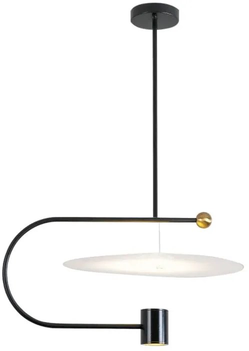 Lampa Sufitowa LED APP589-1CP Czarna