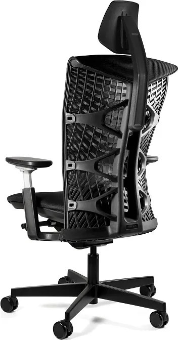Ergonomiczne krzesło biurowe Reya, czarny / siatka czarna RS01