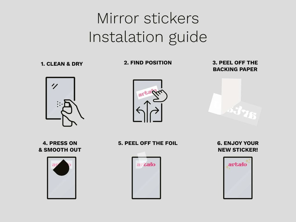 Naklejka na lustro S1 – Today is a good day