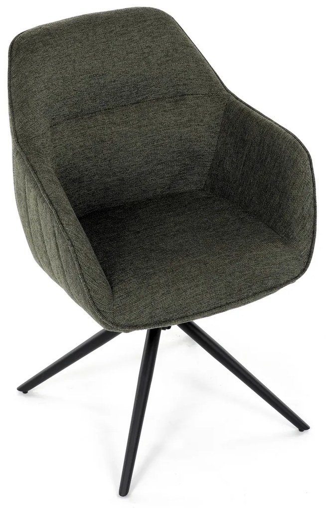 Zestaw krzeseł obiadowych z mechanizmem zwrotnymHC-536 GRN2, 2 szt.