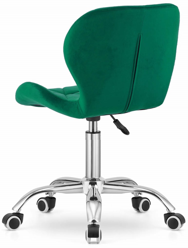 Zielone krzesło biurowe AVOLA VELVET