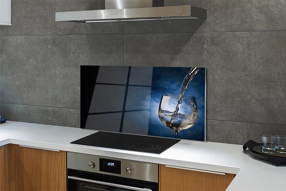 Panel szklany do Kuchni Orzeźwiające Białe Wino