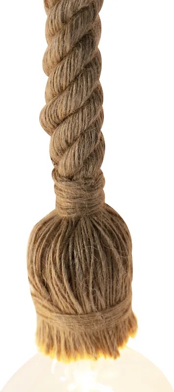 Industrialna wisząca lampa czarna 6 świateł - Plural