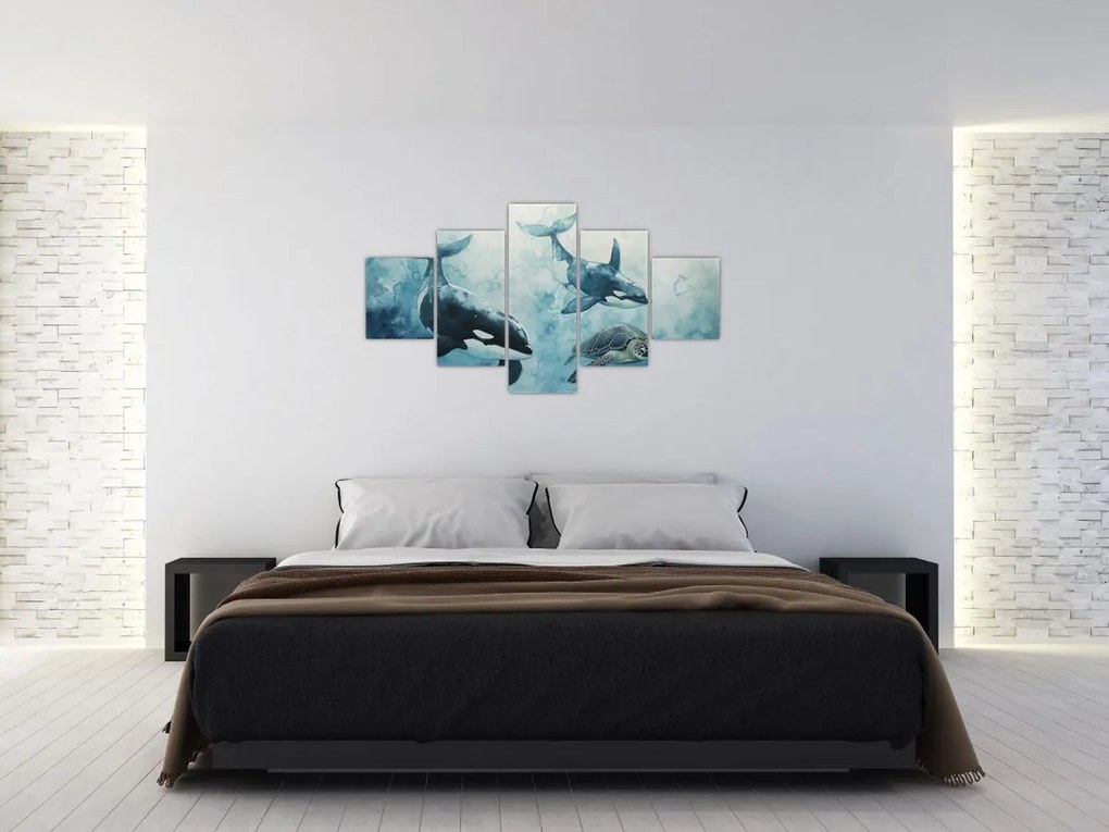 Obraz - Malowidło podwodne (125x70 cm)