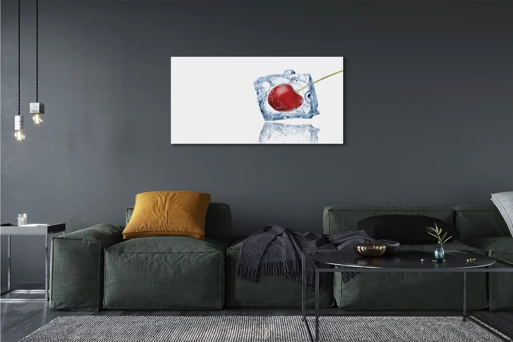 Obraz na płótnie Wiśnia w Kostce Lodu