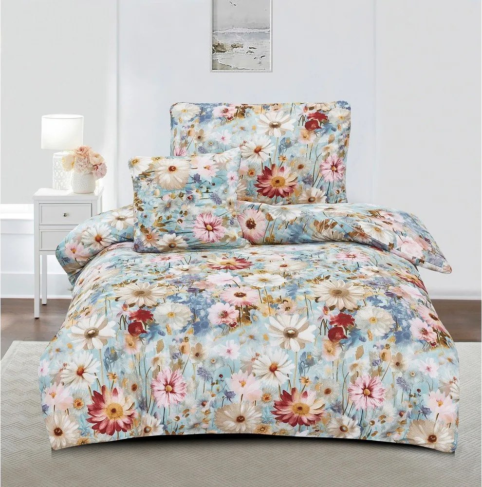 Pościel jednoosobowa z mikrosatyny 3-częściowa 140x200 cm Rachel – My House