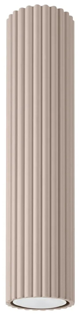 Plafon KARBON 30 taupe ryflowany SOLLUX  LIGHTING
