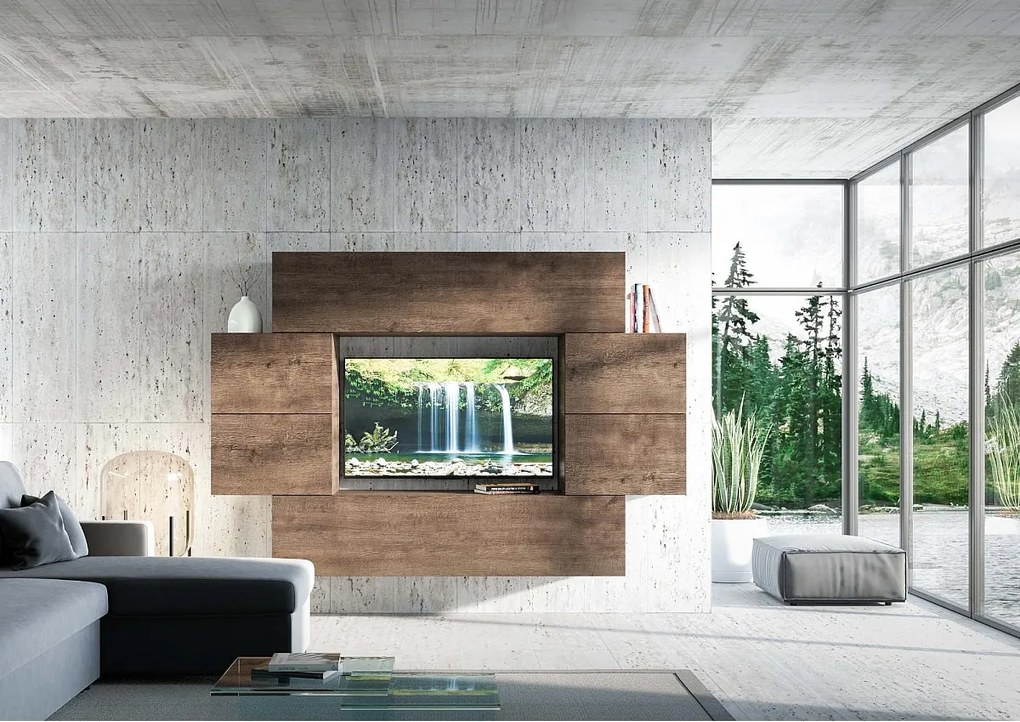 Kompozycja ścienna do salonu A07 szer. 234 wys. 160 gł. 39,2