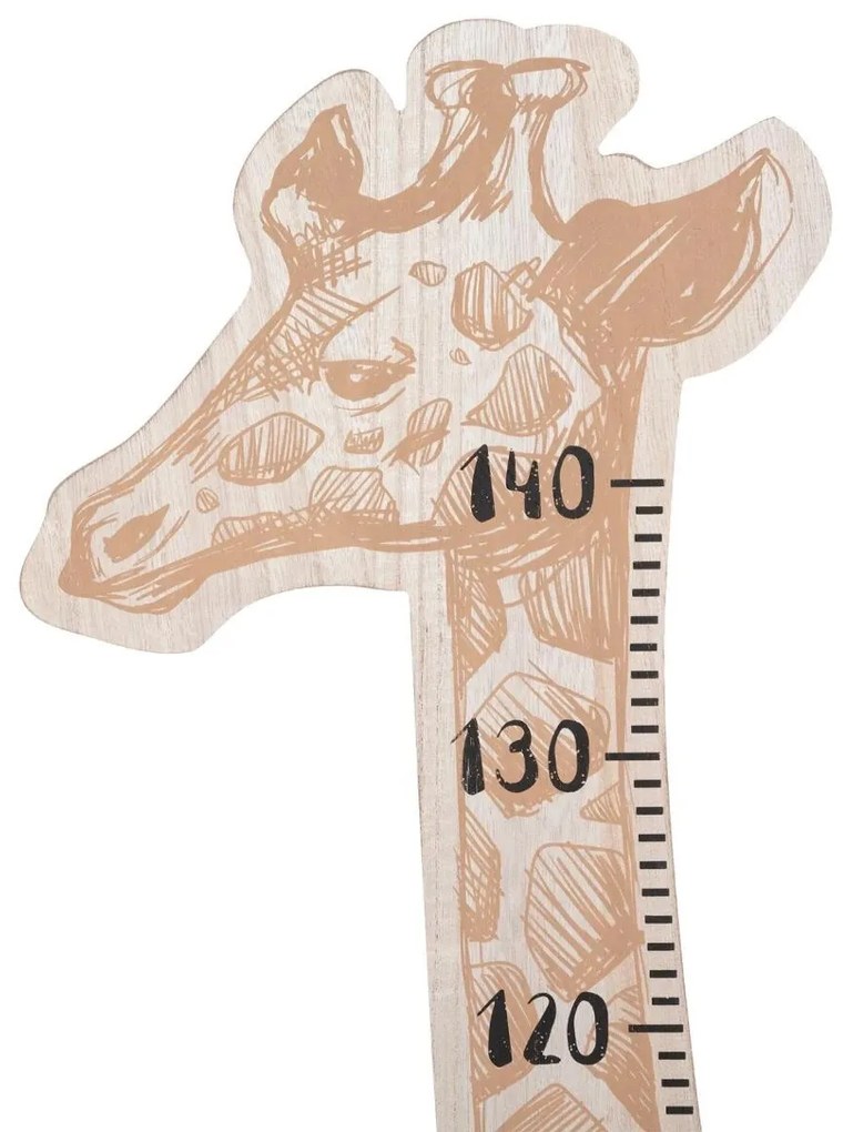 Dekoracyjna miarka wzrostu w kształcie żyrafy, MDF, 140 cm