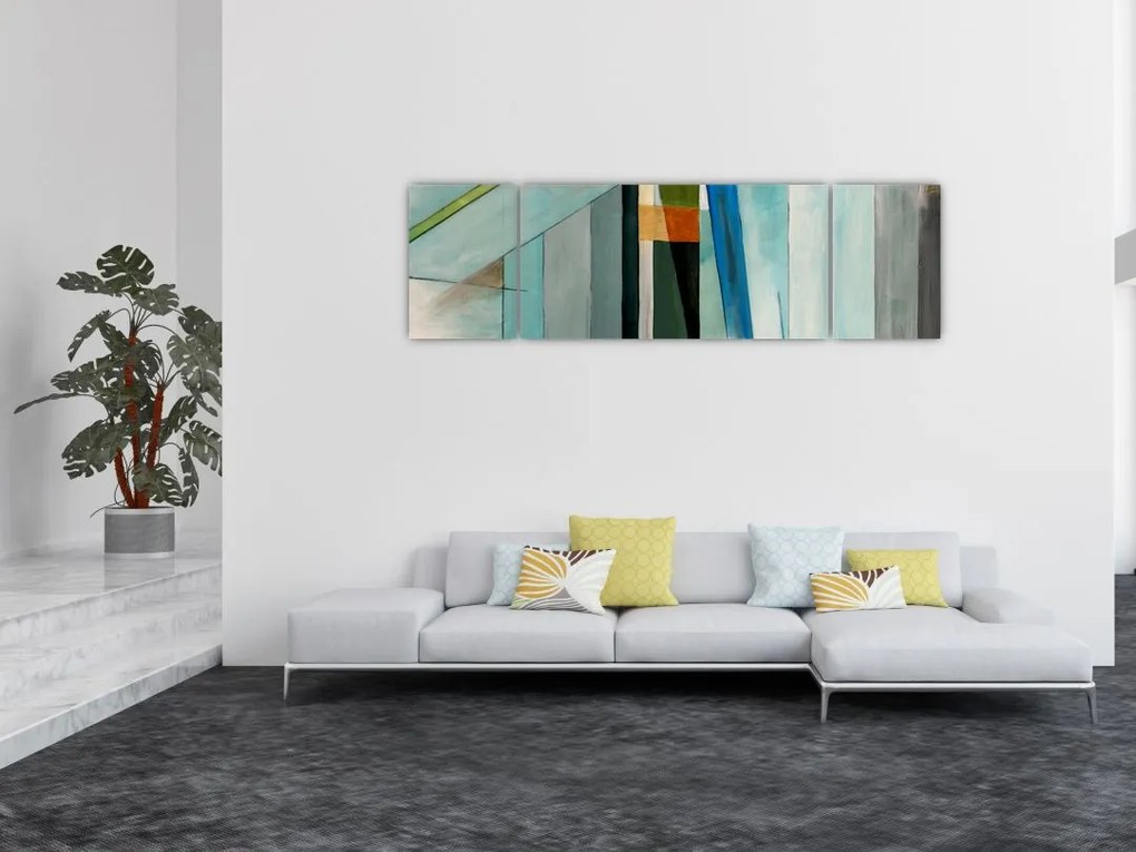 Obraz - Abstrakcja (170x50 cm)