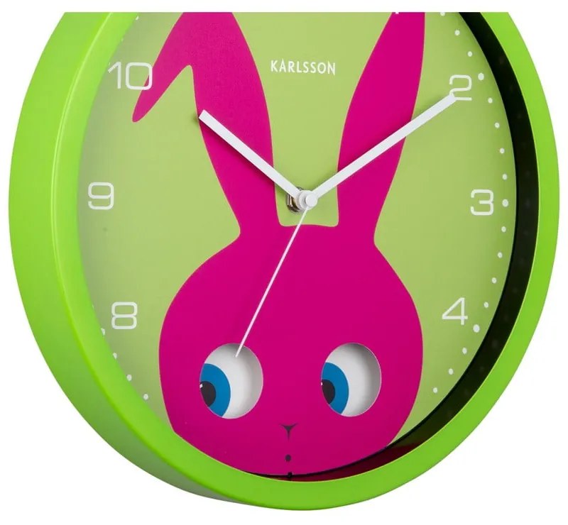 Zegar dziecięcy ø 31 cm Peekaboo Bunny – Karlsson