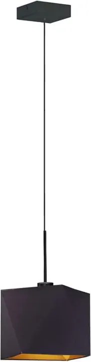 Geometryczna lampa wisząca na czarnym stelażu - A4-T75