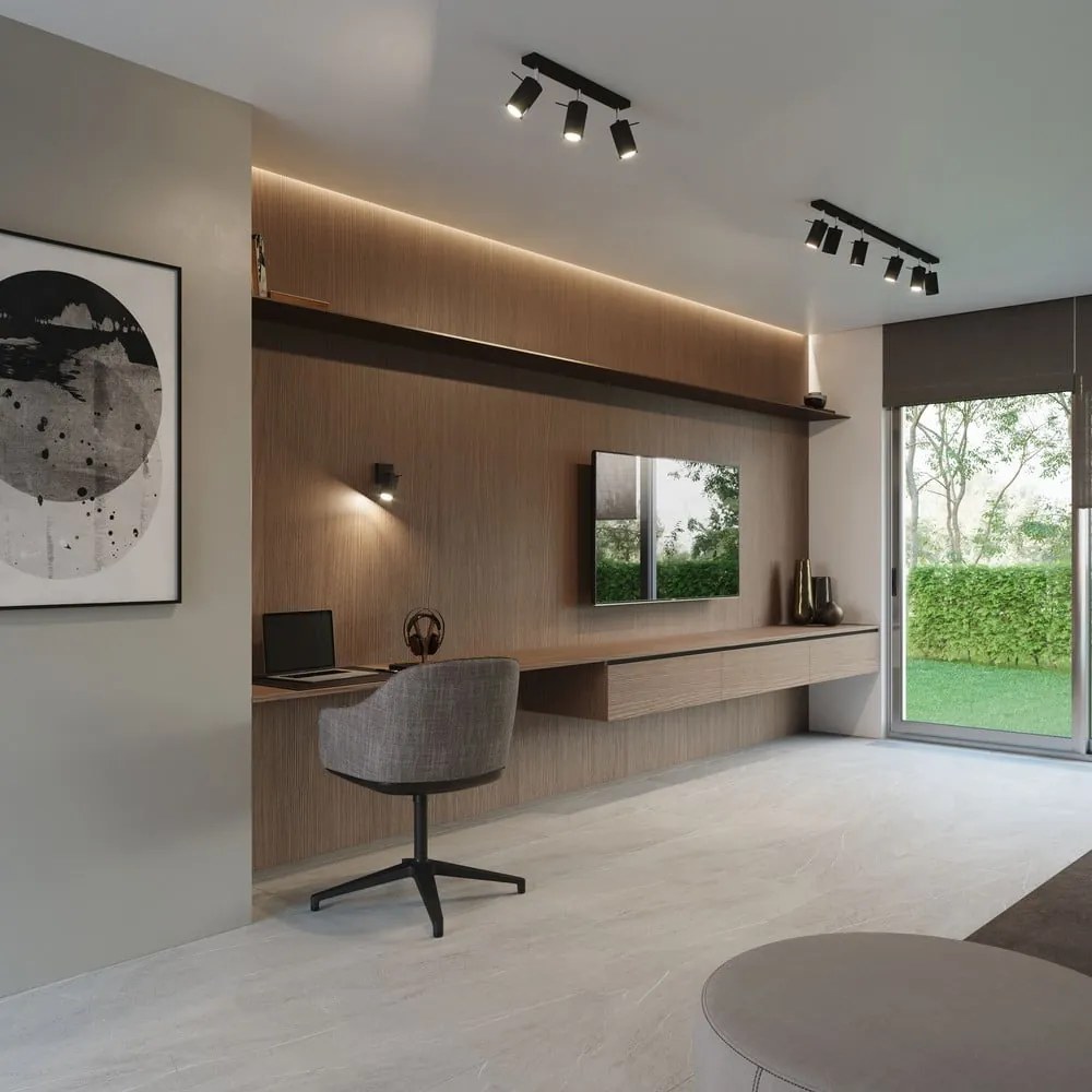 Czarna metalowa lampa punktowa ø 6 cm Etna – Sollux